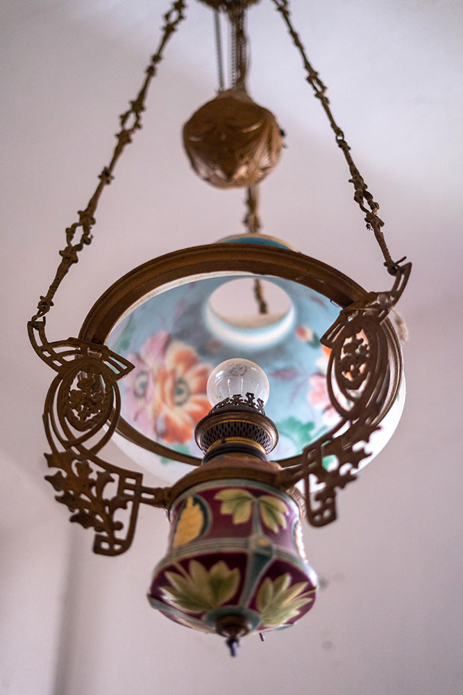 Ornate lamp from the early 20th century